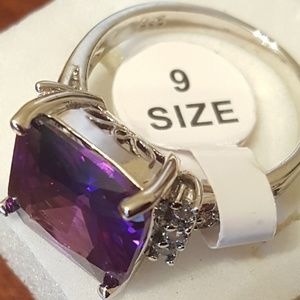 925 silver Amethyst ring